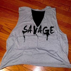 Savage gym shirt